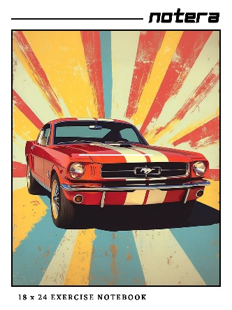 Mustang Stripes DC Notebook - Front